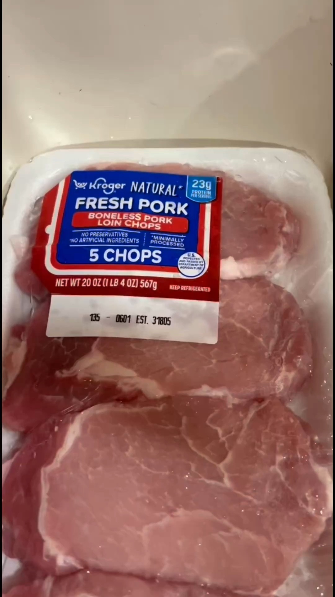 Tonight we had Pork Chops covered in Mushroom 🍄 Soup 🍲