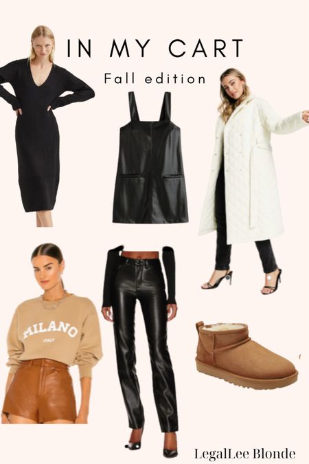 Fall fashion! Stay on trend with these pieces from Nordstrom, Abercrombie & revolve! 
.
.
.
Faux leather dress - vegan leather dress - Abercrombie new arrivals - faux leather pants - good American - Uggs - mini Uggs - winter coat - fashion trends for fall - fall trends - sweater dress 

#LTKunder100 #LTKunder50 #LTKstyletip