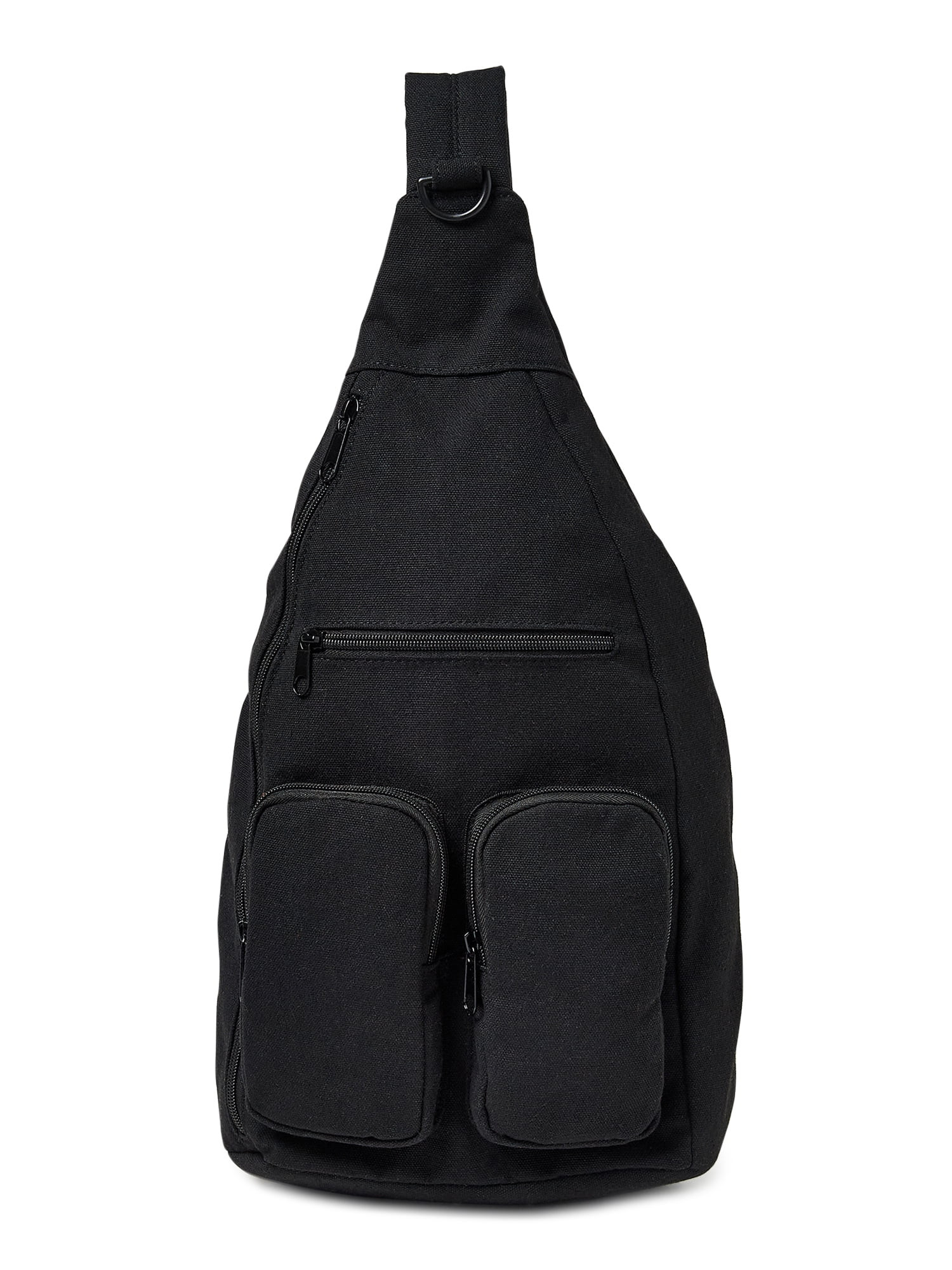 No Boundaries Women’s Hands Free Cargo Sling Bag Black - Walmart.com | Walmart (US)