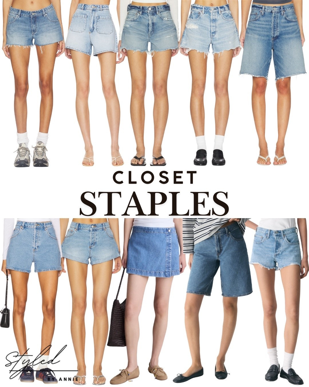 Closet staples: Denim Shorts

#denimshorts #lowrise #lowriseshorts #jeanshorts #jeanskirt #denimskirt #countryconcert #lightdenim #darkdenim #blackdenim #blackskirt #whitedenim #whiteskirt #whiteshorts #laborday #memorialday #summer #summerstaple #summeroutfit #boyfriendshort #jorts #longshorts #casualoutfits

#LTKU #LTKootd #LTKSeasonal