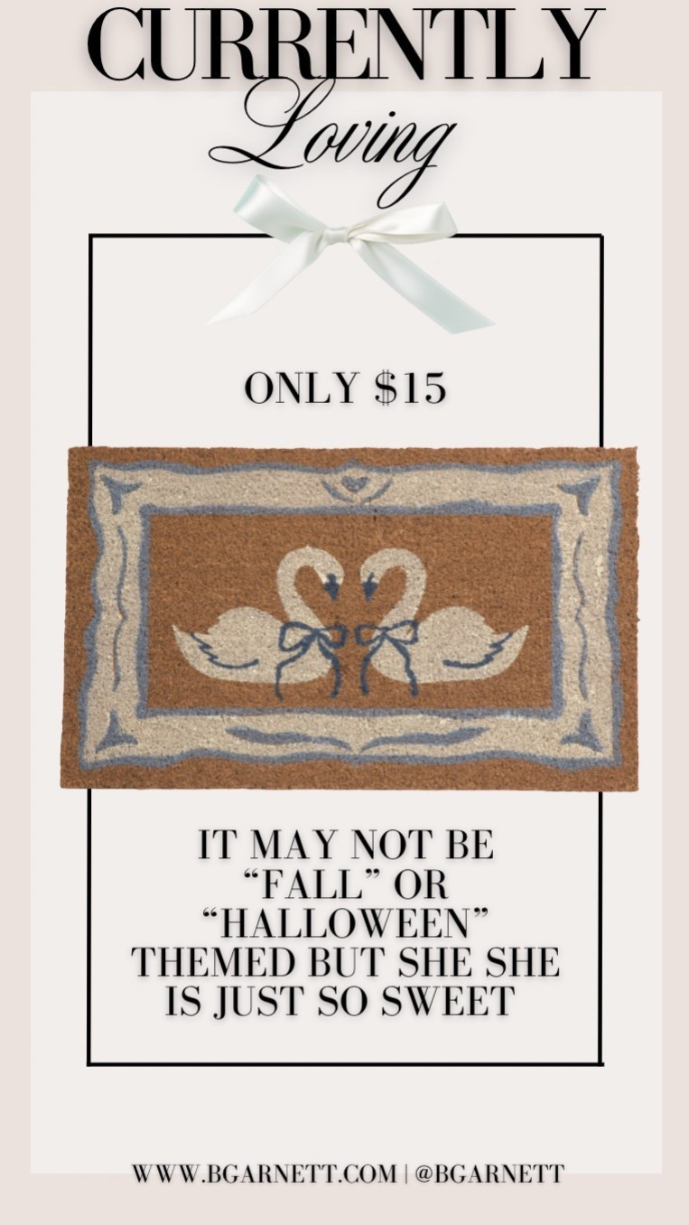 I know we’re all shopping for fall & Halloween but how cute is this welcome mat (only $15) but it now and save it for after the holidays when you’ll want a refresh 

Coquette aesthetic | welcome mat | swans | bows 

#LTKHome #LTKFindsUnder50 #LTKStyleTip