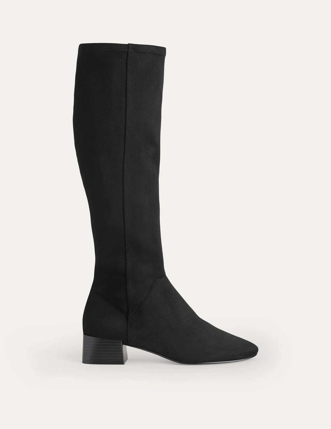 Flat Stretch Knee High Boots - Black | Boden US | Boden (US)