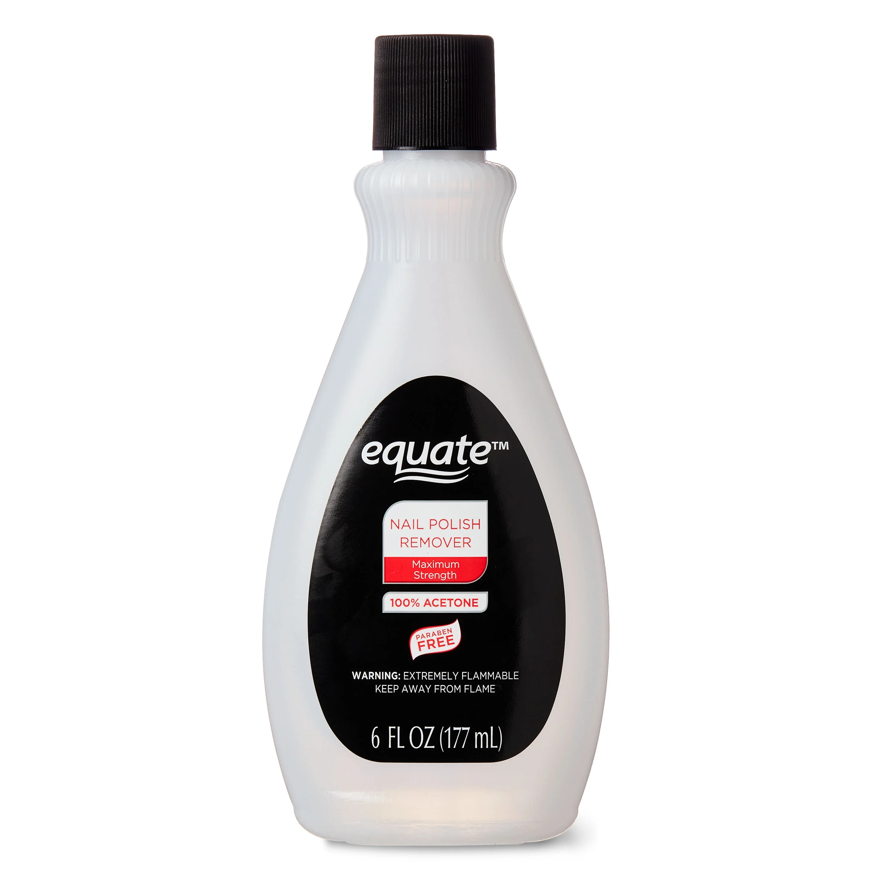 Equate Maximum Strength 100% Acetone Nail Polish Remover, 6 fl oz | Walmart (US)