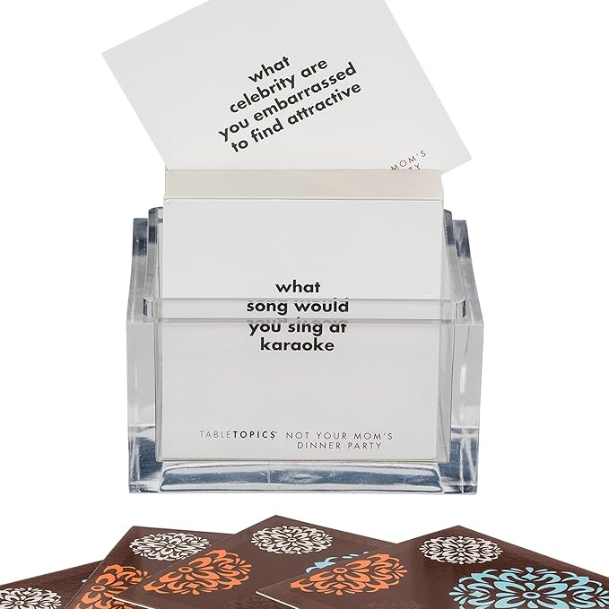 TableTopics Not Your Mom's Dinner Party - 135 Question Cards Game - Fun Conversation Starter Card... | Amazon (US)