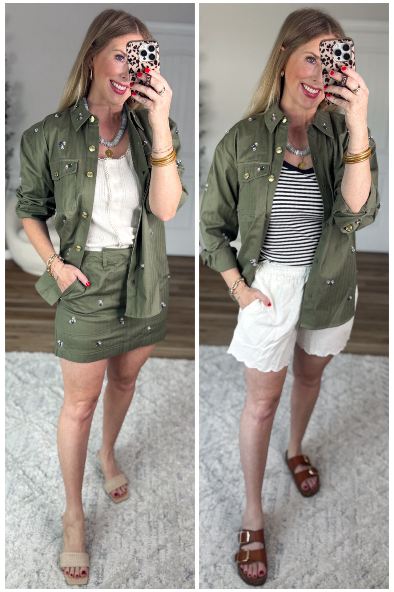 2 ways to style this embellished floral cluster shacket from Walmart!

#LTKgrwm #LTKootd