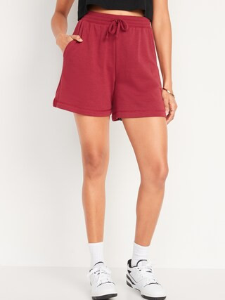 Extra High-Waisted Vintage Sweat Shorts for Women -- 5-inch inseam | Old Navy (US)