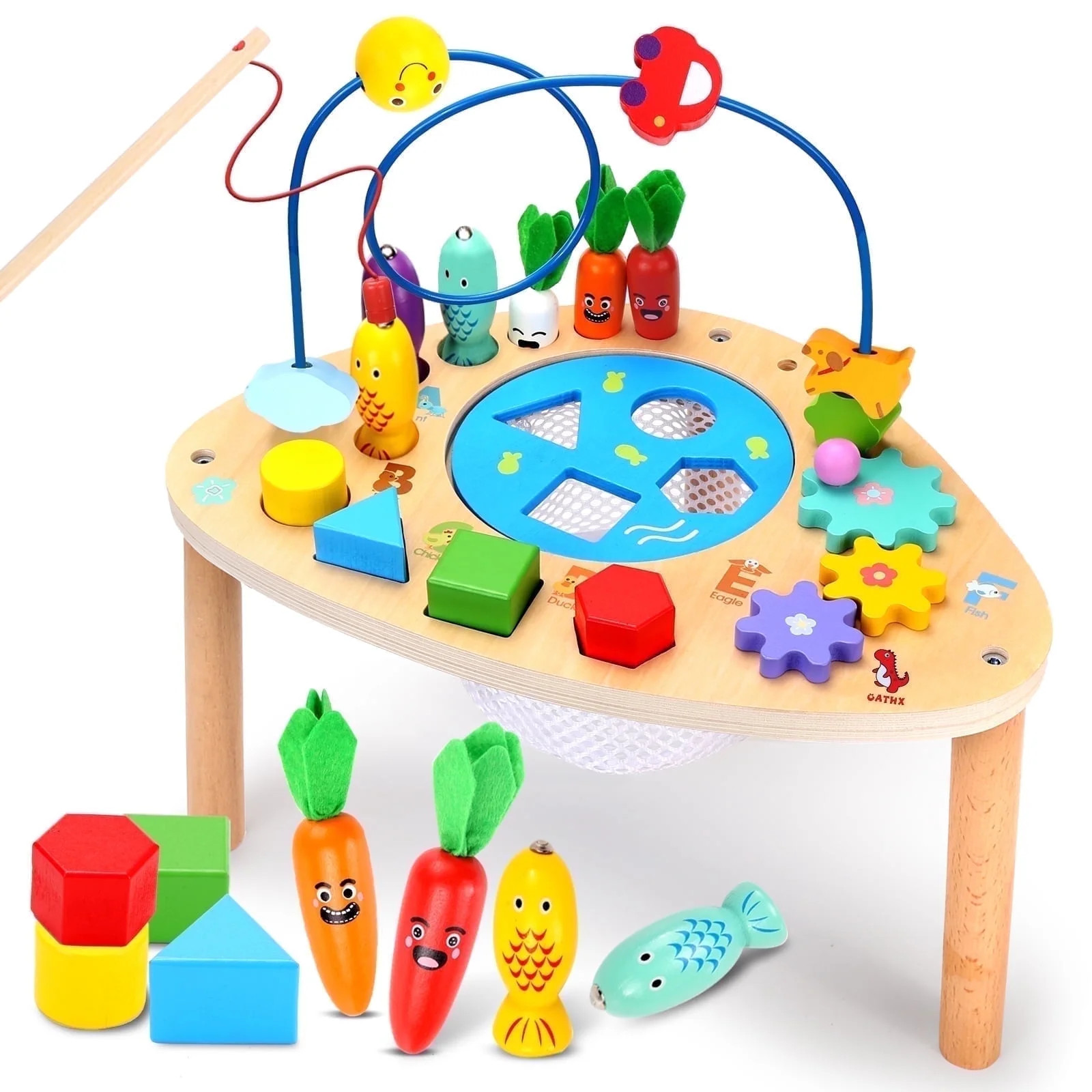 OATHX Baby Activity Table Toys Bead Mazes Board Wood Montessori Education Learn Child Birthday Gi... | Walmart (US)