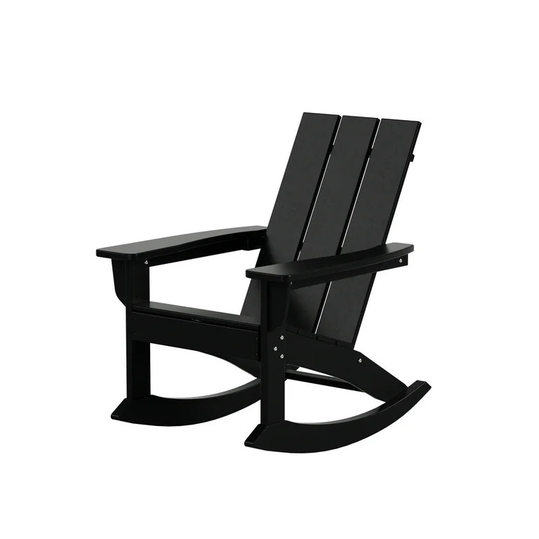 WestinTrends Ashore Patio Rocking Chair, All Weather Poly Lumber Plank Adirondack Rocker Chair, M... | Walmart (US)