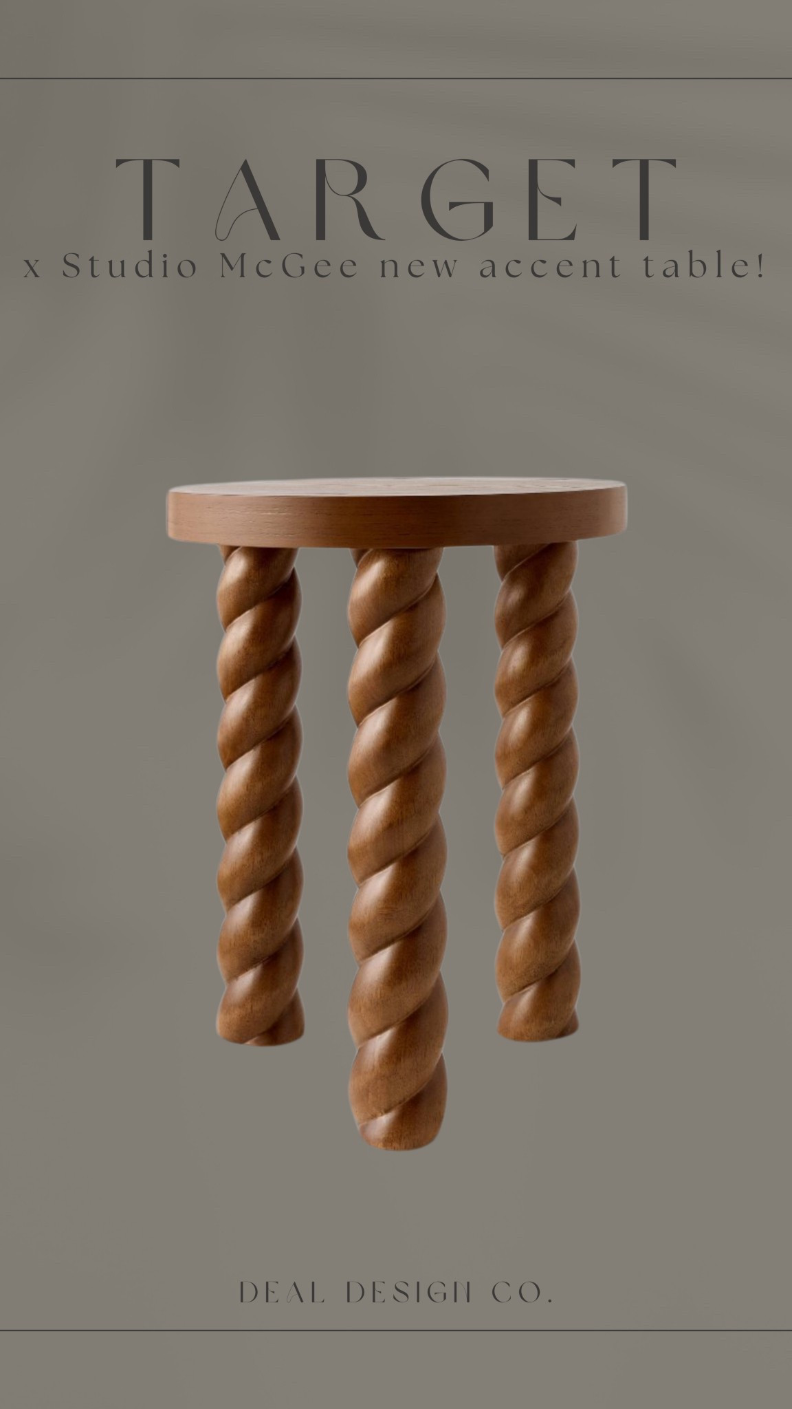 Target x Studio McGee New Walnut Braided Accent Table for under $200! 


Find more content on Instagram @dealdesignco for more sources and daily finds from crate & barrel, CB2, Amber Lewis, Loloi, west elm, pottery barn, rejuvenation, William & Sonoma, amazon, shady lady tree, interior design, home decor, studio mcgee x target, bedroom furniture, living room, bedroom, bedroom styling, restoration hardware, end table, side table, framed art, vintage art, wall decor, area rugs, runners, vintage rug, target finds, sale alert, tj maxx, Marshall’s, home goods, table lamps, threshold, target, wayfair finds, Turkish pillow, Turkish rug, sofa, couch, dining room, high end look for less, kirkland’s, Ballard designs, wayfair, high end look for less, studio mcgee, mcgee and co, target, world market, sofas, loveseat, bench, magnolia, joanna gaines, pillows, pb, pottery barn, nightstand, throw blanket, target, joanna gaines, hearth & hand, floor lamp, world market, faux olive tree, throw pillow, lumbar pillows, arch mirror, brass mirror, floor mirror, designer dupe, counter stools, barstools, coffee table, nightstands, console table, sofa table, dining table, dining chairs, arm chairs, dresser, chest of drawers, Kathy kuo, LuLu and Georgia, Christmas decor, Xmas decorations, holiday, Christmas Eve, NYE, organic, modern, earthy, moody, faux plants, arm chair, wood constole table, nightstand, cabinet, burlwood, candlesticks, slipcover ottoman, floral throw pillow, framed art, home decor, woven basket 

#LTKHome #LTKStyleTip #LTKSummerEdit