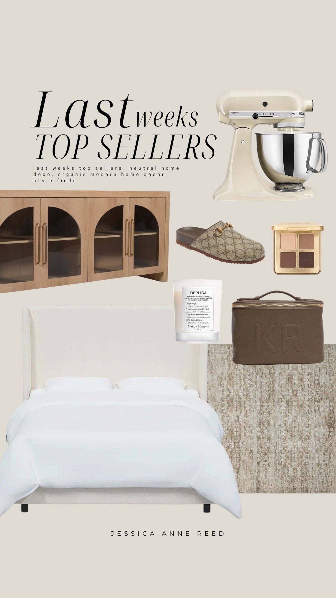 Last week’s top sellers! bed frame, rug, makeup bag, candle, makeup, gucci sandals, tv stand, kitchenaid

#LTKHoliday #LTKdayinmylife #LTKGiftGuide