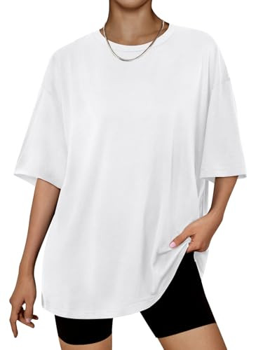 Trendy Queen Womens Oversized Summer T Shirts Business Casual Dressy Shorts Sleeves Tops Beach Va... | Amazon (US)