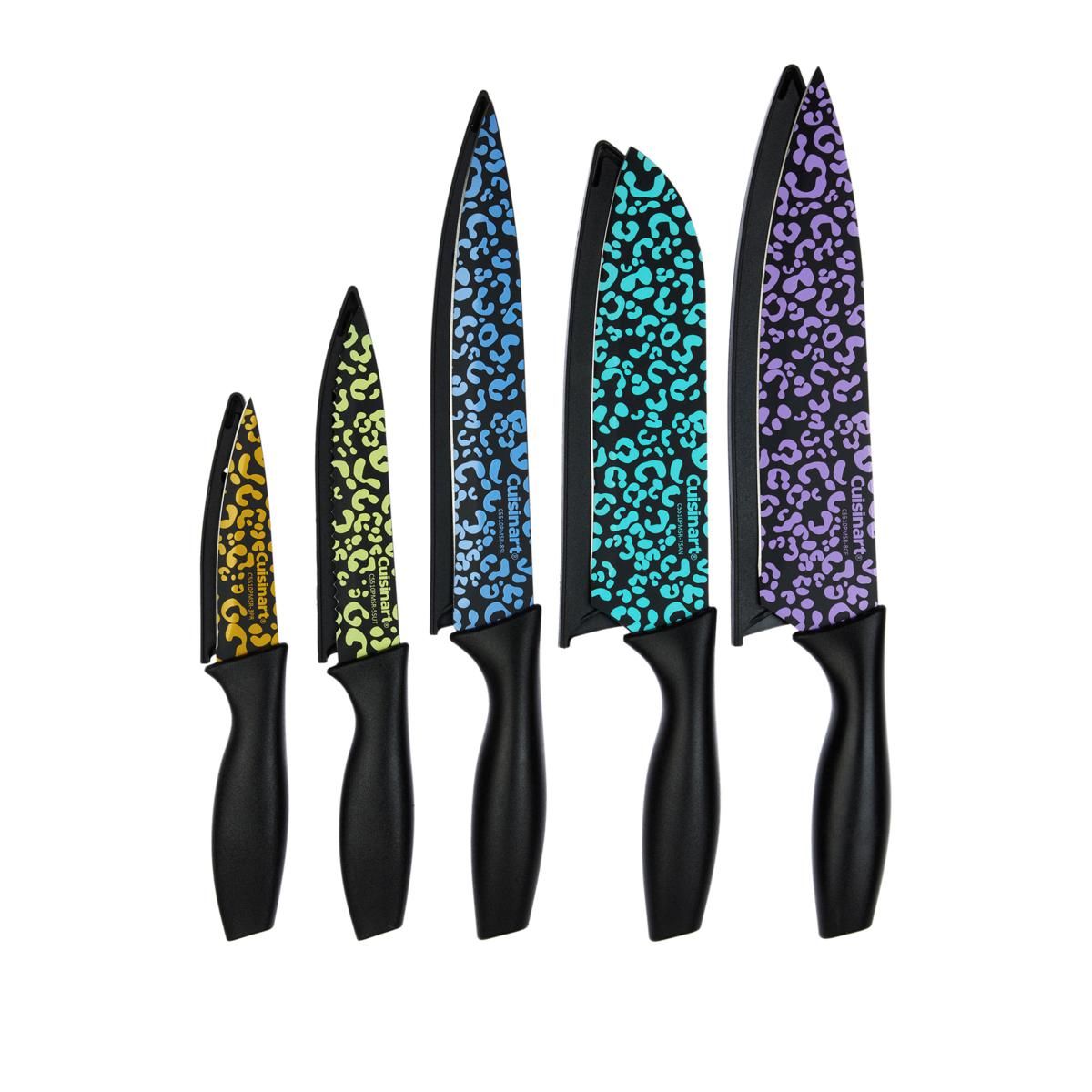 Cuisinart 10-piece Multicolored Animal Print Knife Set | HSN