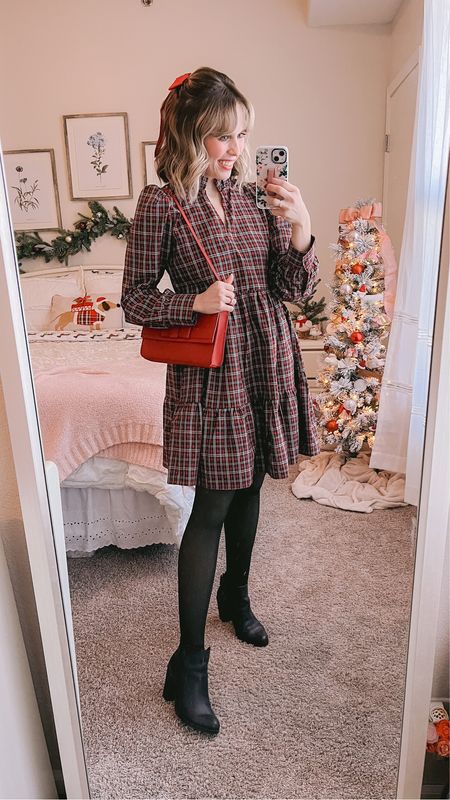 Christmas dress, holiday dress, Christmas outfit, holiday outfit, thanksgiving outfit, fleece lined tights

#LTKSeasonal #LTKHoliday #LTKCyberweek