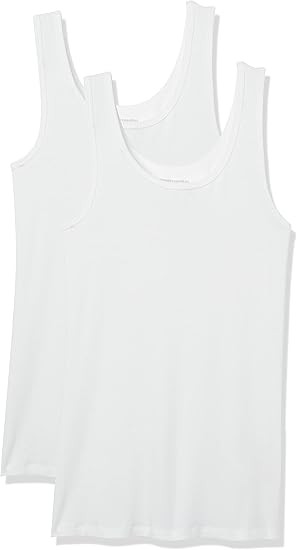 Amazon Essentials Women's Slim-Fit Tank, Pack of 2 | Amazon (US)