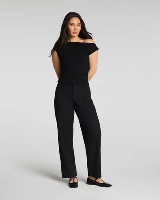SPANXsupersmooth®  Stretch Twill Utility Barrel Leg Pant with Patch Pockets | Spanx