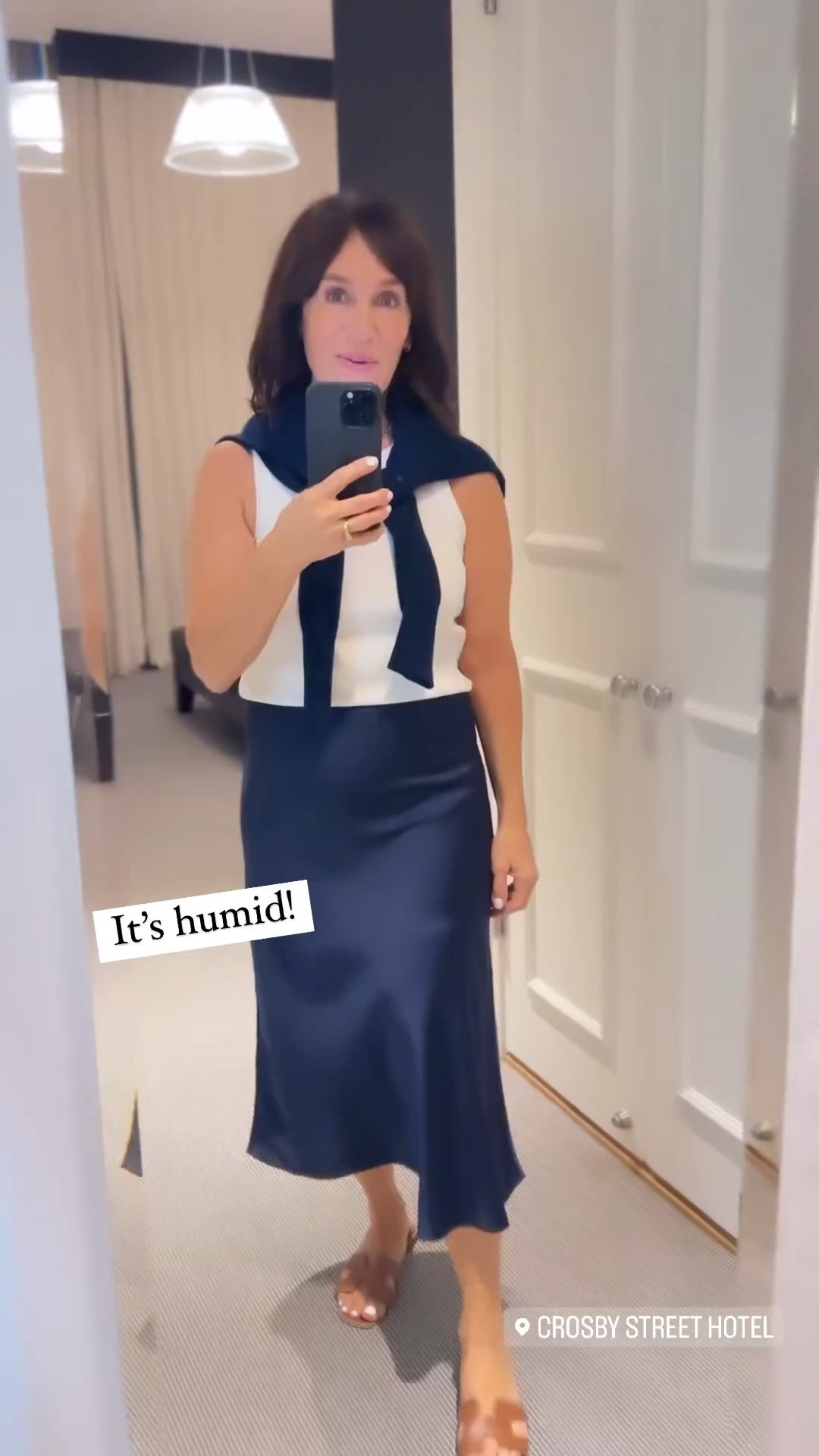 New York City!!! Quick change off the plane and now time to wander in this J.Crew slip skirt with a matching navy cashmere sweater!
Wearing xs in skirt and sweater (might get hemmed later)! 

#LTKtravel #LTKover40 #LTKfindsunder100