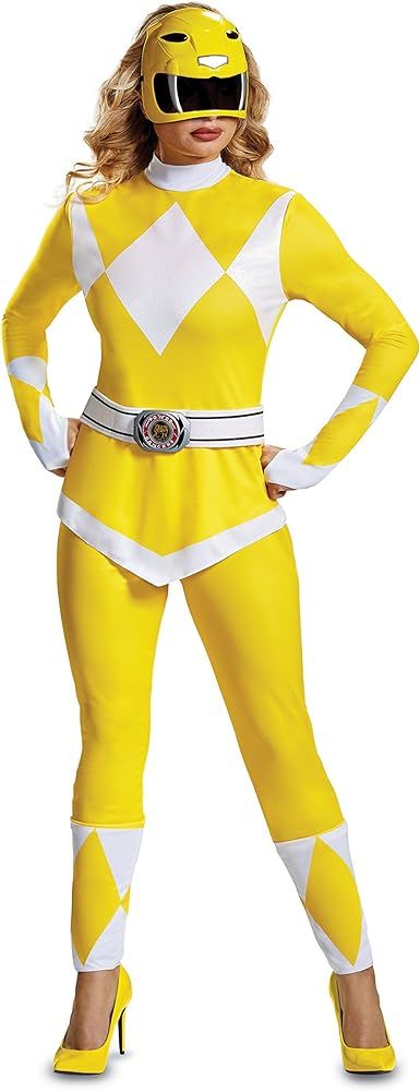 Disguise Women's Yellow Ranger Adult Costume | Amazon (US)
