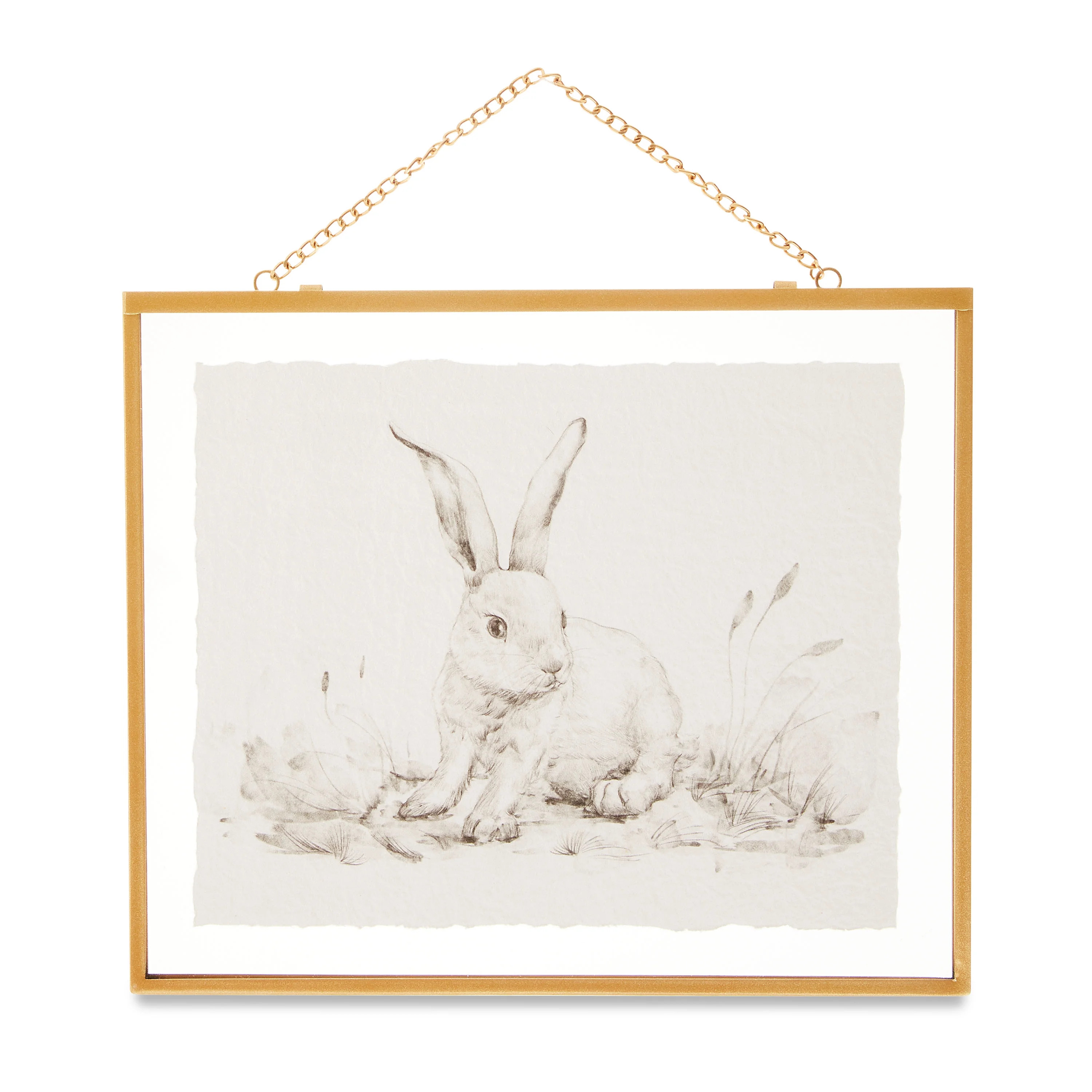 Easter Bunny Sketch Wall Decor, 10 in x 12 in, by My Texas House | Walmart (US)