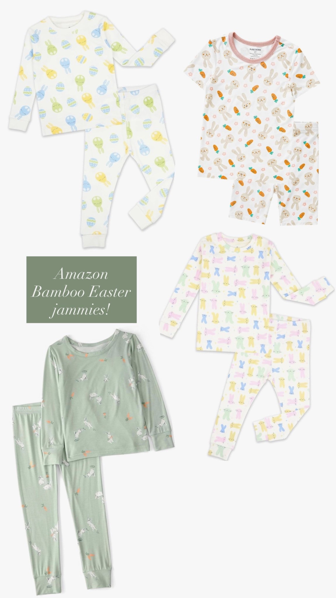 Children’s pajamas, toddler pajamas, baby pajamas, Easter pajamas, bamboo pajamas, amazon pajamas, Amazon baby pjs, Amazon baby clothes, Amazon children’s clothes, Easter basket stuffer 

#LTKBaby #LTKSpringSale #LTKKids