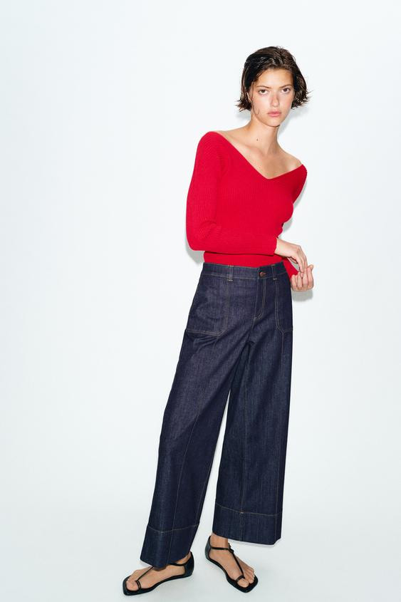 Z1975 MID-RISE CULOTTE JEANS | Zara US