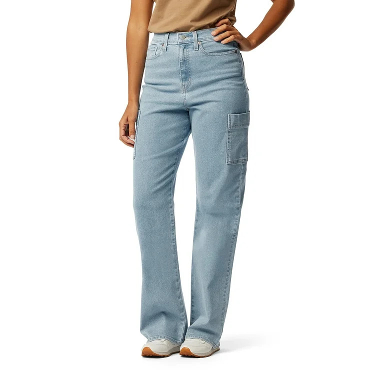 Levi Strauss Signature Women's and Women's Plus Heritage High Rise Utility Loose Straight Jean | Walmart (US)