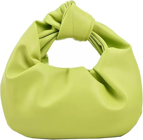 Ruched Clutch Purses For Women Evening Bag PU Leather Trendy Small Hobo Handbag Wedding Guest Bag... | Amazon (US)