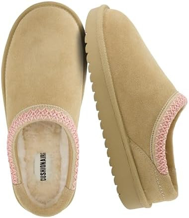 CUSHIONAIRE Keto Genuine Suede Leather Kids Slippers for Boys and Girls – Cozy Slip-On Mule Hou... | Amazon (US)