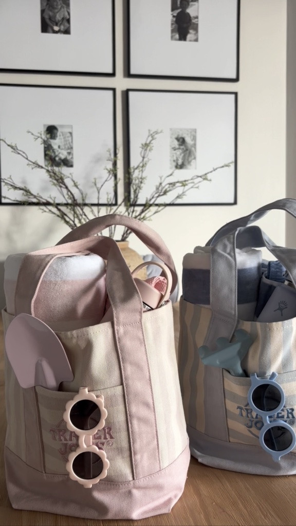 You guys asked for the links, so I rounded everything up here! 🤍

These little beach totes started with the Trader Joe’s mini canvas bags and I turned them into the cutest beach bags for my kiddos. I linked the totes, water bottles, towels, and everything I used to put them together. ☀️🏖️

Such a fun and affordable summer idea for little ones. Unable to find the blue kids rake, but I got it from Marshall’s!

#LTKKids #LTKmomlife #LTKSeasonal