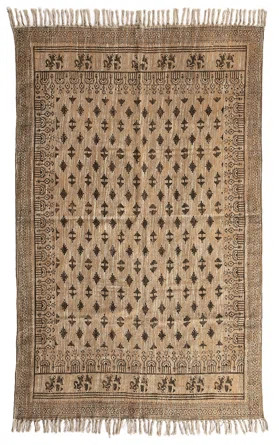 Heba Flatweave Cotton Beige/Brown Rug | Wayfair Professional