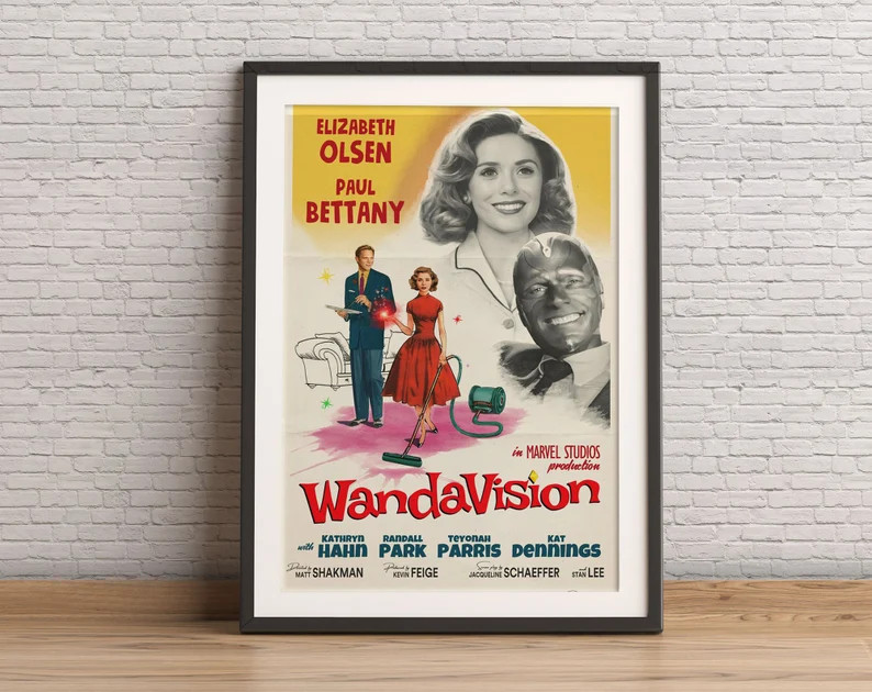 Wandavision Poster, Vision Poster, Scarlett Switch Poster, Wandavision Movie Poster, Movie Wall A... | Etsy (US)