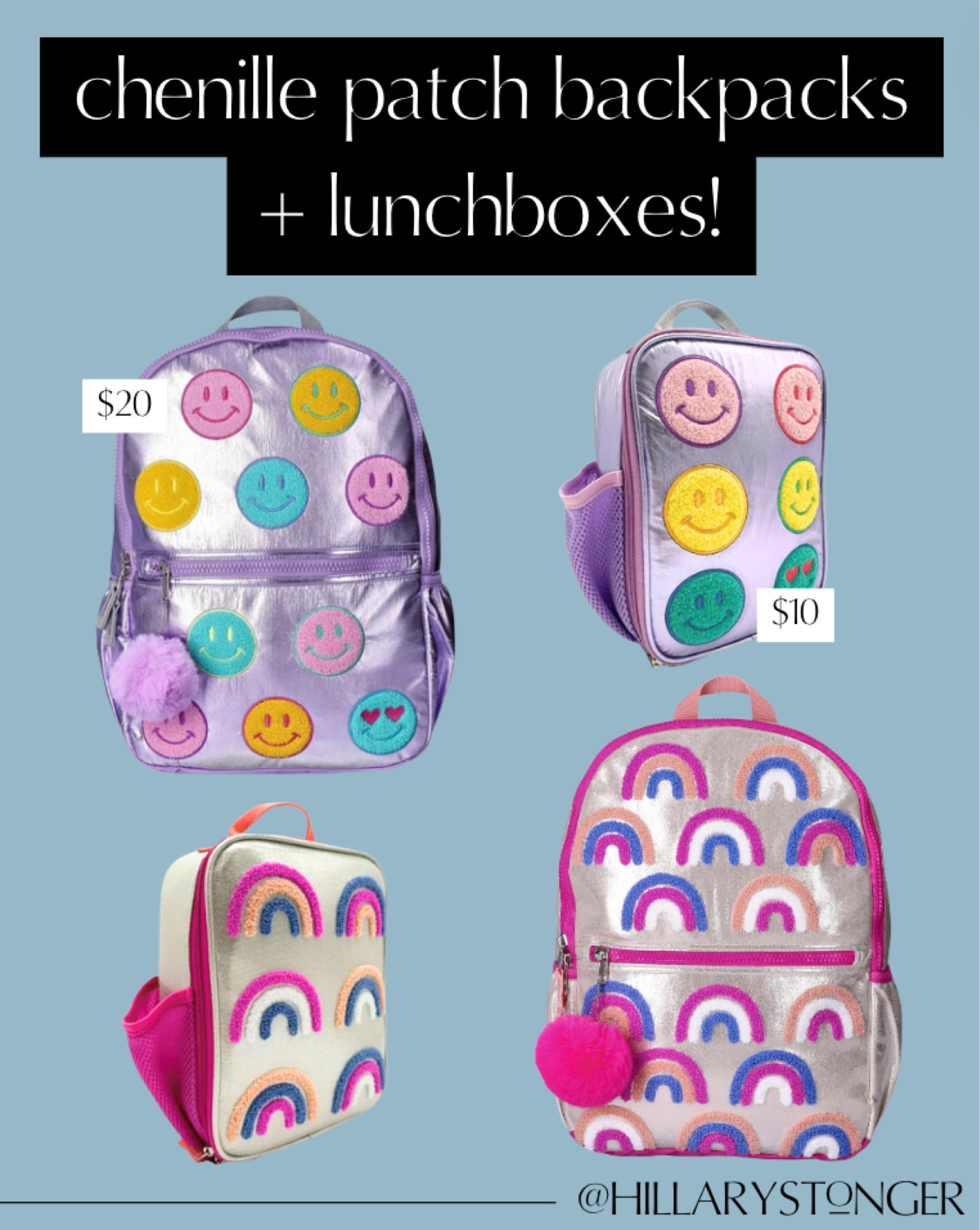 Chenille patches for back to school - yes please! The cutest coordinating lunch boxes and backpacks!

#LTKBacktoSchool #LTKKids #LTKFamily