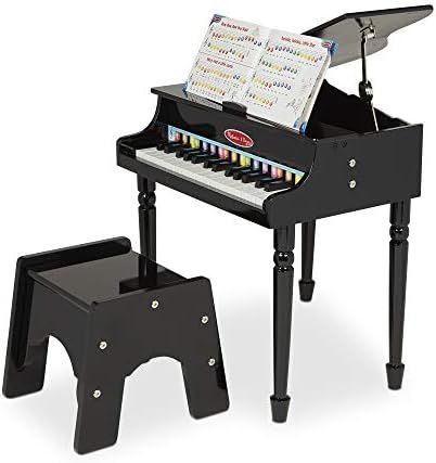 Amazon.com: Melissa & Doug Learn-To-Play Classic Grand Piano With 30 Keys, Color-Coded Songbook, ... | Amazon (US)