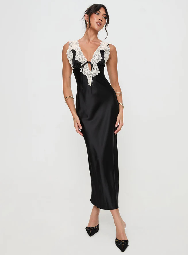 Nourish Maxi Dress Black | Princess Polly US