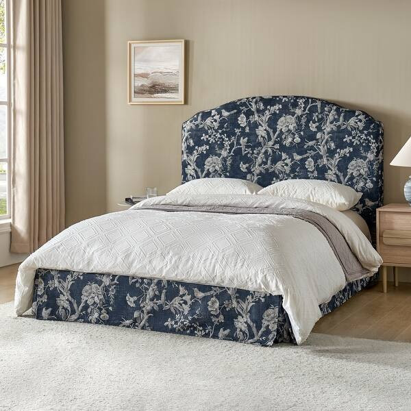 Kristian Traditional Bedroom Machine Washable Slipcovered Bed with Variety Fabric Choice Set-QB b... | Bed Bath & Beyond