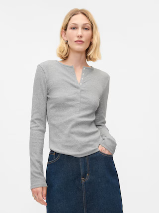 Modern Rib Henley T-Shirt | Gap (US)