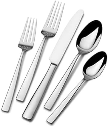 Mikasa Everett 101-Piece Flatware Set for 12, 18/10 Stainless Steel Cutlery with Complete Service... | Amazon (US)