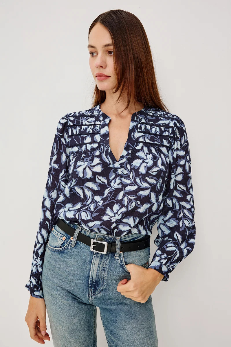 ASTA TOP - NAVY JASMINE | Rails