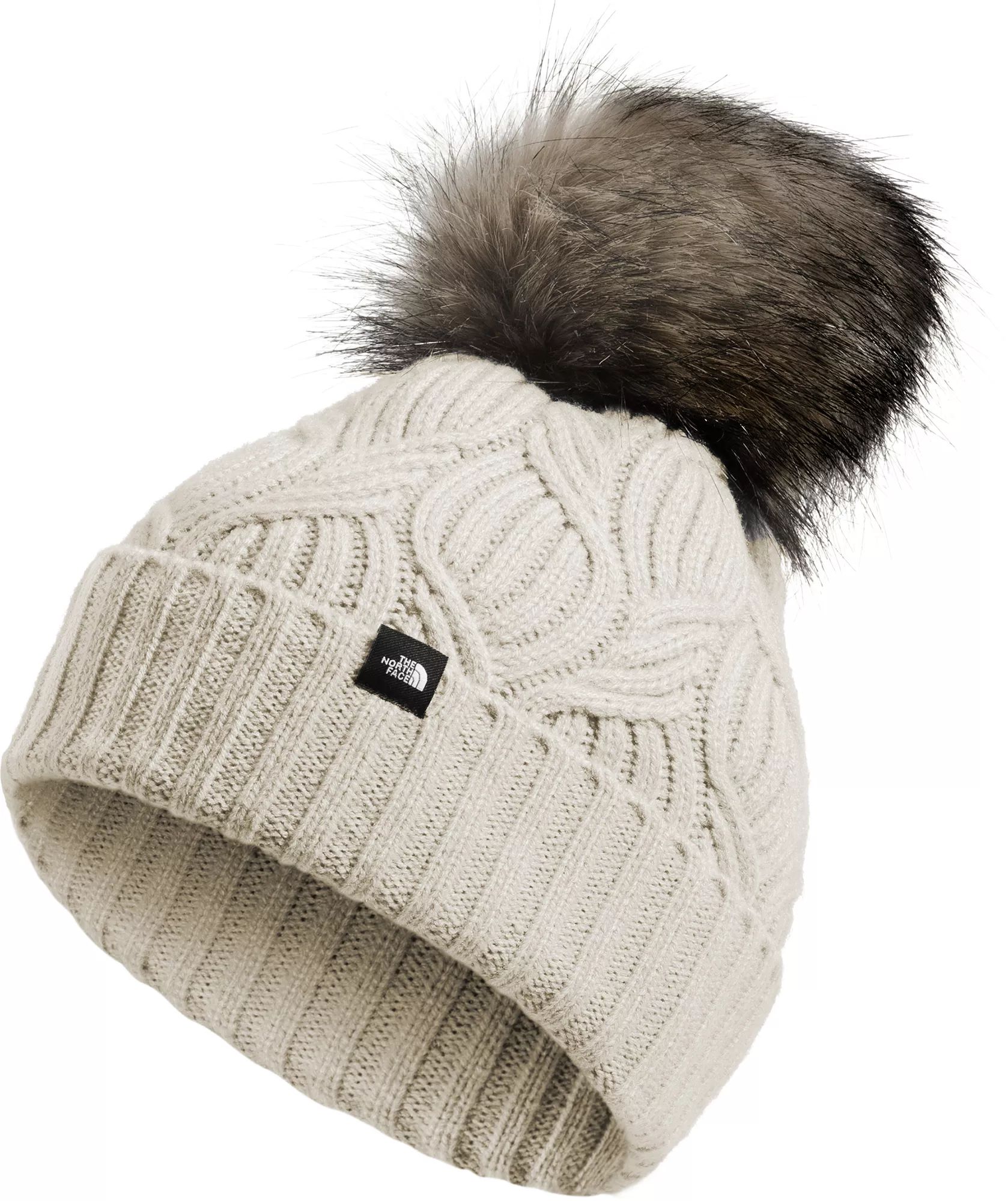 Women's The North Face Oh-Mega Fur Pom Beanie, Size: One size, Vintage White | Dick's Sporting Goods