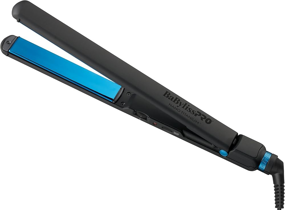 BabylissPRO Nano Titanium Ultra-Thin Hair Straightener, Professional Flat Iron For All Hair Types | Amazon (US)