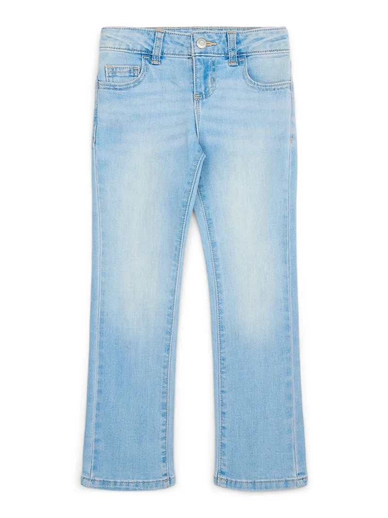 Wonder Nation Girl's Straight Leg Jeans, Sizes 4-18 & Plus | Walmart (US)