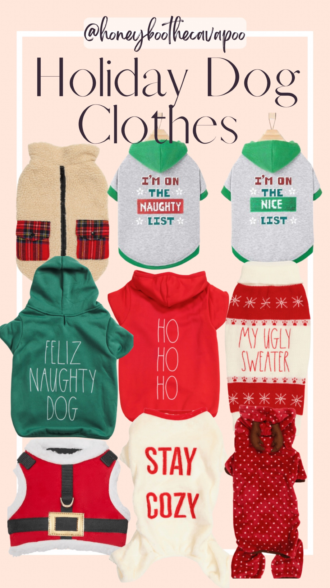 Festive clothes for your dog to dress for the holidays 
#ltkdog #ltkpet

#LTKHoliday #LTKfamily #LTKSeasonal