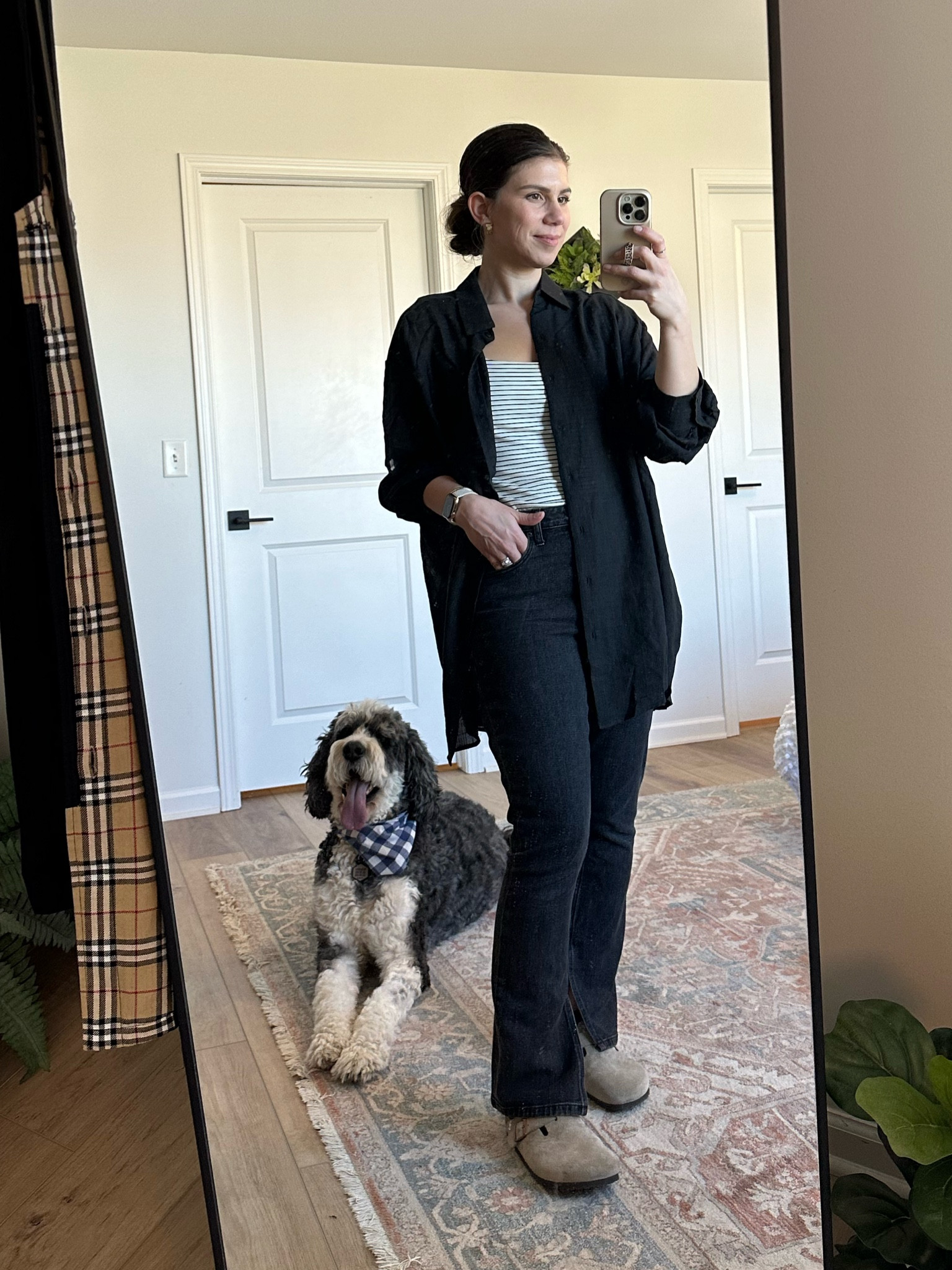 Dark neutral but lightweight and airy. Loving these tanks and the Carson Button down from Carly Jean Los Angeles. This top is so versatile! Dressing up with a belted waist or tucked into some slacks- would even be great as a cover up at the beach. The perfect lightweight linen like material for travel too 👌🏼

#LTKstyletip #LTKtravel #LTKfindsunder50