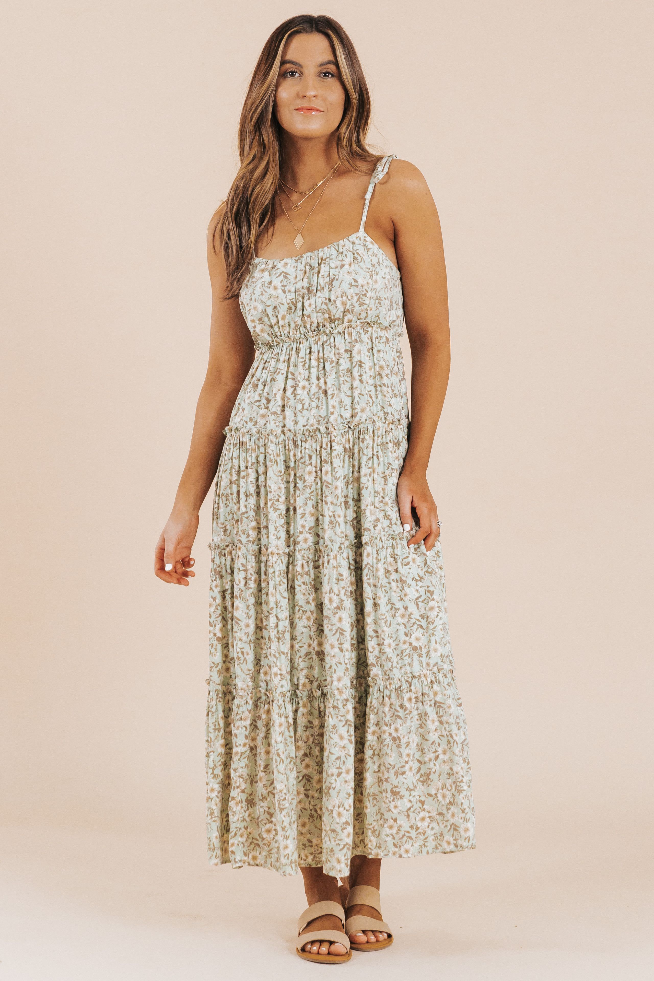 Floral Sleeveless Tiered Maxi Dress | Magnolia Boutique