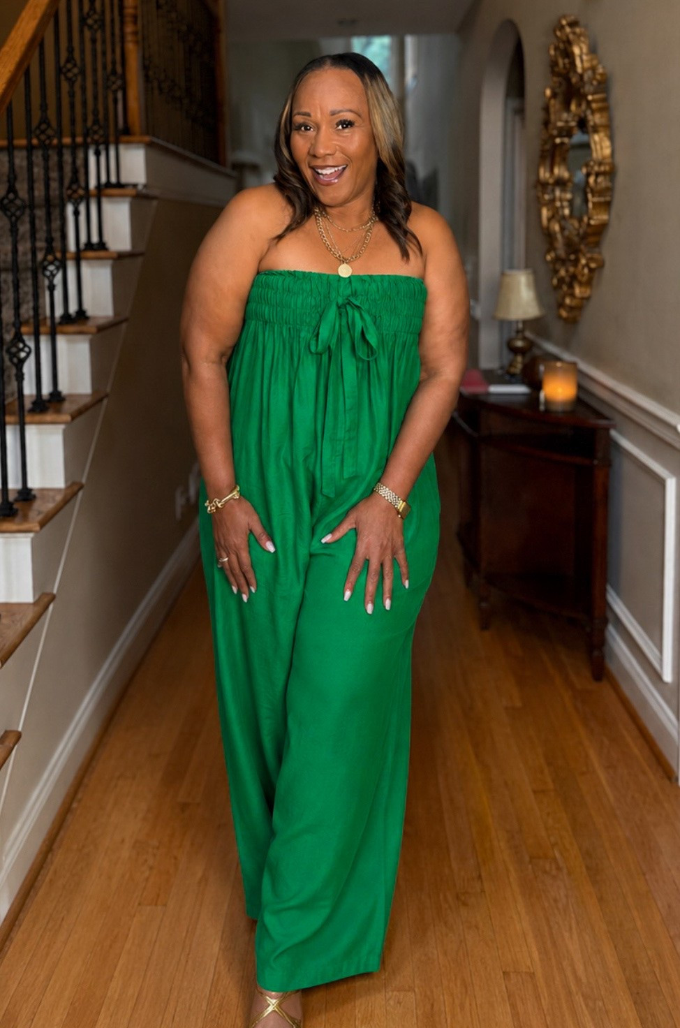 Vacation-ready and under budget! 

This breezy green jumpsuit is the perfect one-and-done outfit for resort nights, brunch, cruises, vacation sightseeing, or summer events. 

The relaxed fit is comfortable, flattering, and easy to dress up with gold sandals and statement jewelry or keep casual with flats and a straw tote. A versatile piece you’ll wear on repeat all season long!

#LTKStyle #VacationOutfit #ResortWear #AffordableFashion

#LTKTravel #LTKootd