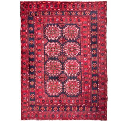 Bessan One-of-a-Kind 6'8" x 9'3" 1970s Area Rug in Red/Blue | Wayfair North America