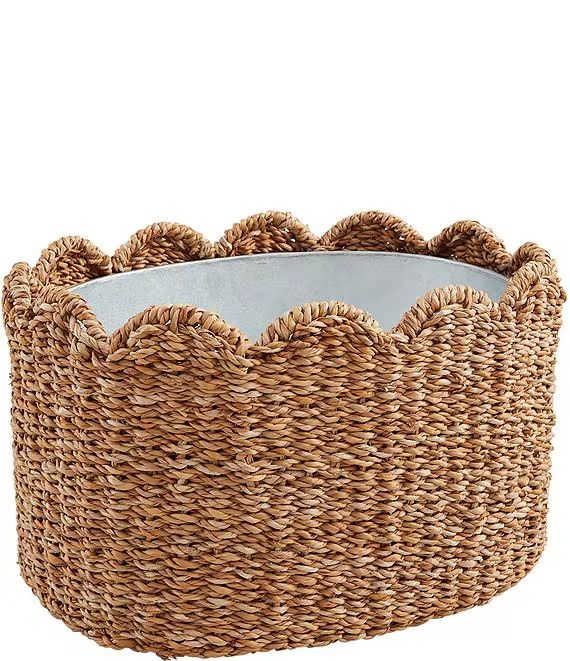 Happy Everything Scalloped Woven Ice Bucket Party Tub | Dillard's