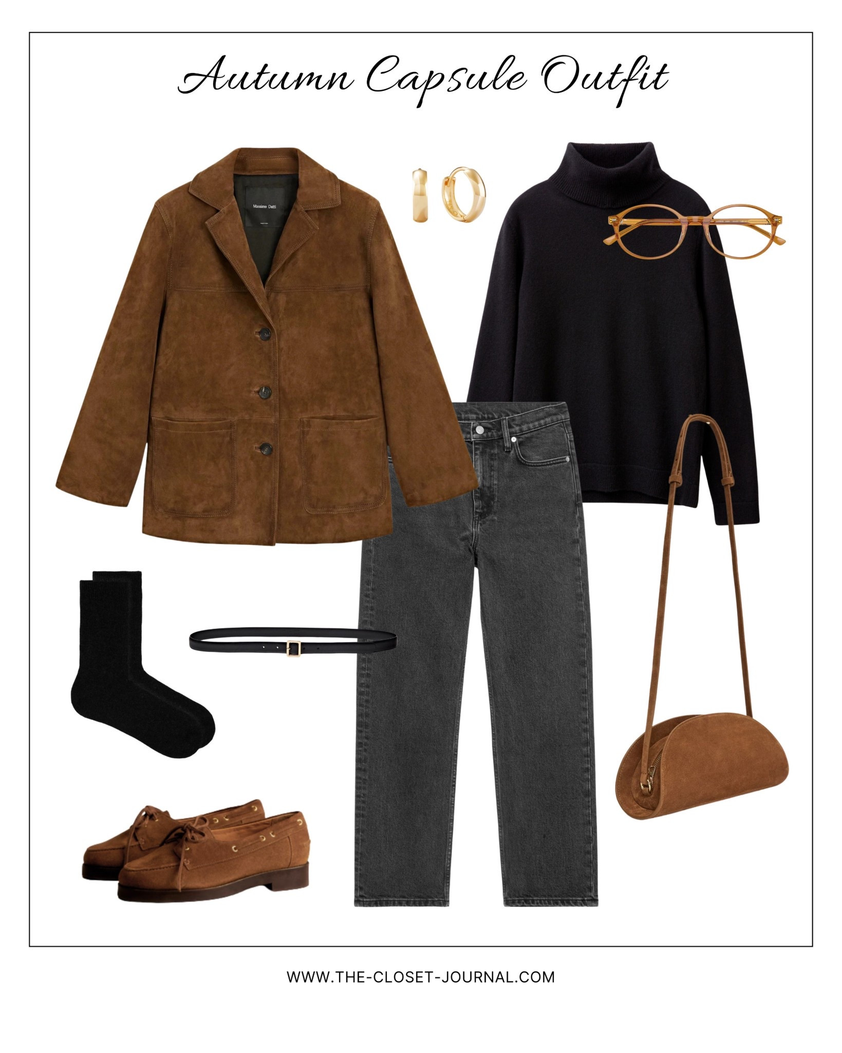 Black and suede camel details  🍂