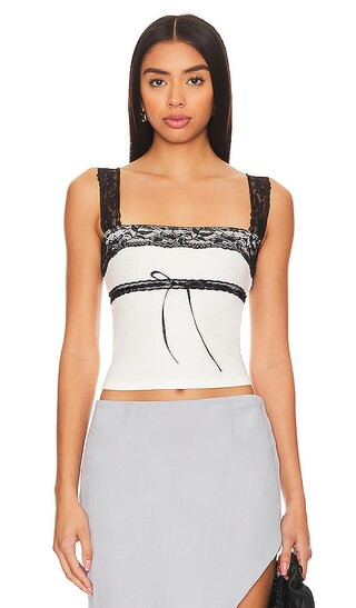 Cassie Top in White | Revolve Clothing (Global)