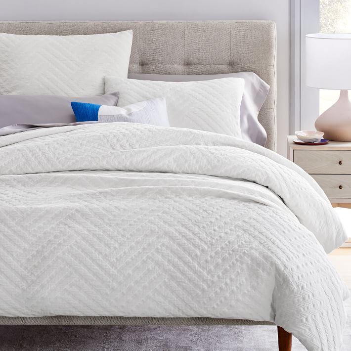 Parquet Texture Duvet Cover & Shams | West Elm (US)