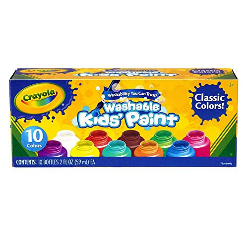 Crayola BIN541205BN Washable Kid's Watercolor Paint, 10 Bottles Per Pack, 3 Packs | Amazon (US)